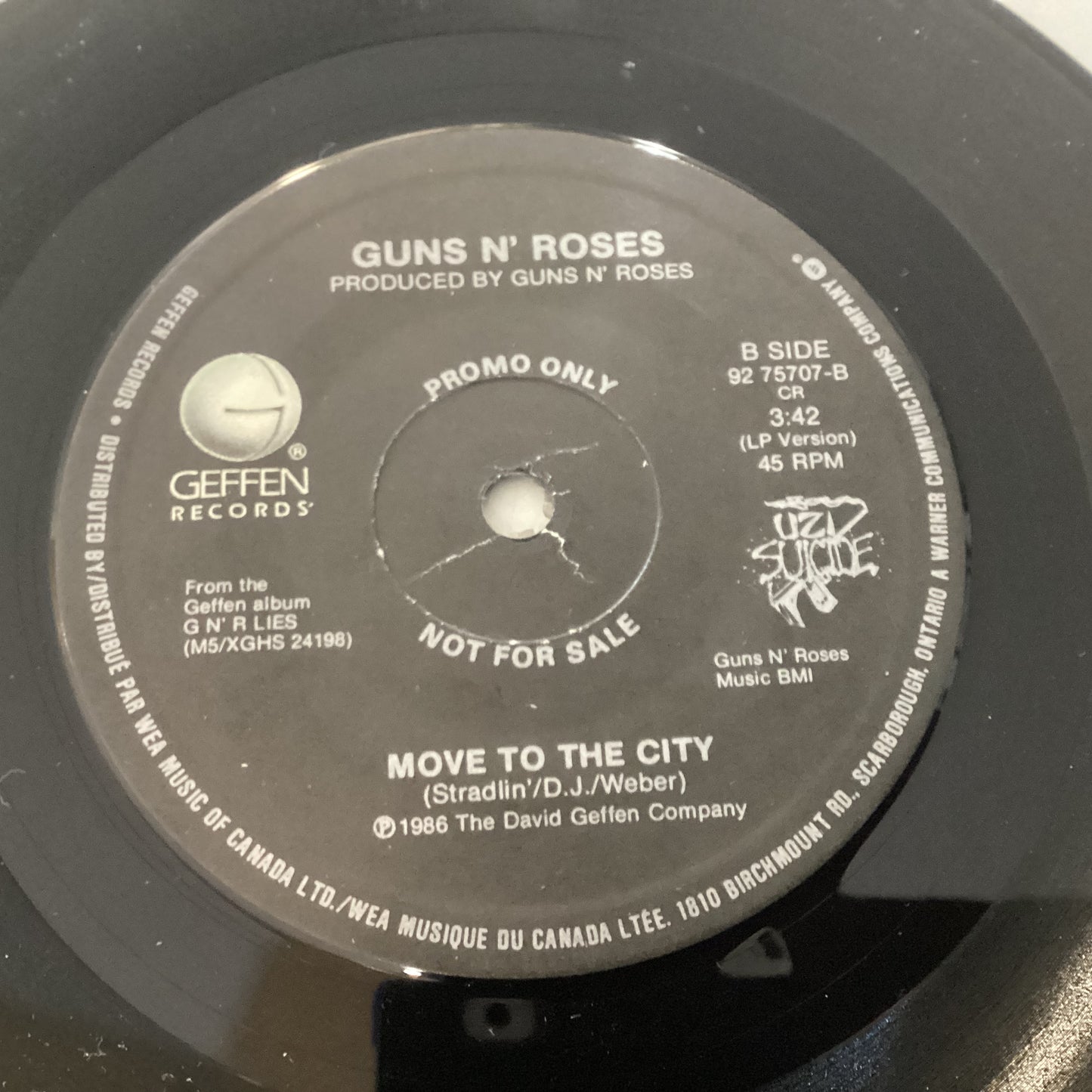 GUNS N’ ROSES = PARADISE CITY (7 IN./PROMO) (CDN 1989) (USED)