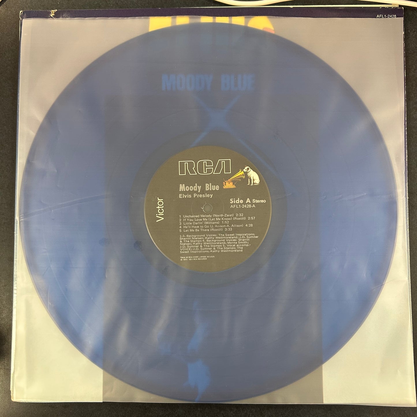 PRESLEY, ELVIS = MOODY BLUE (BLUE WAX) (CDN 1977) (USED)