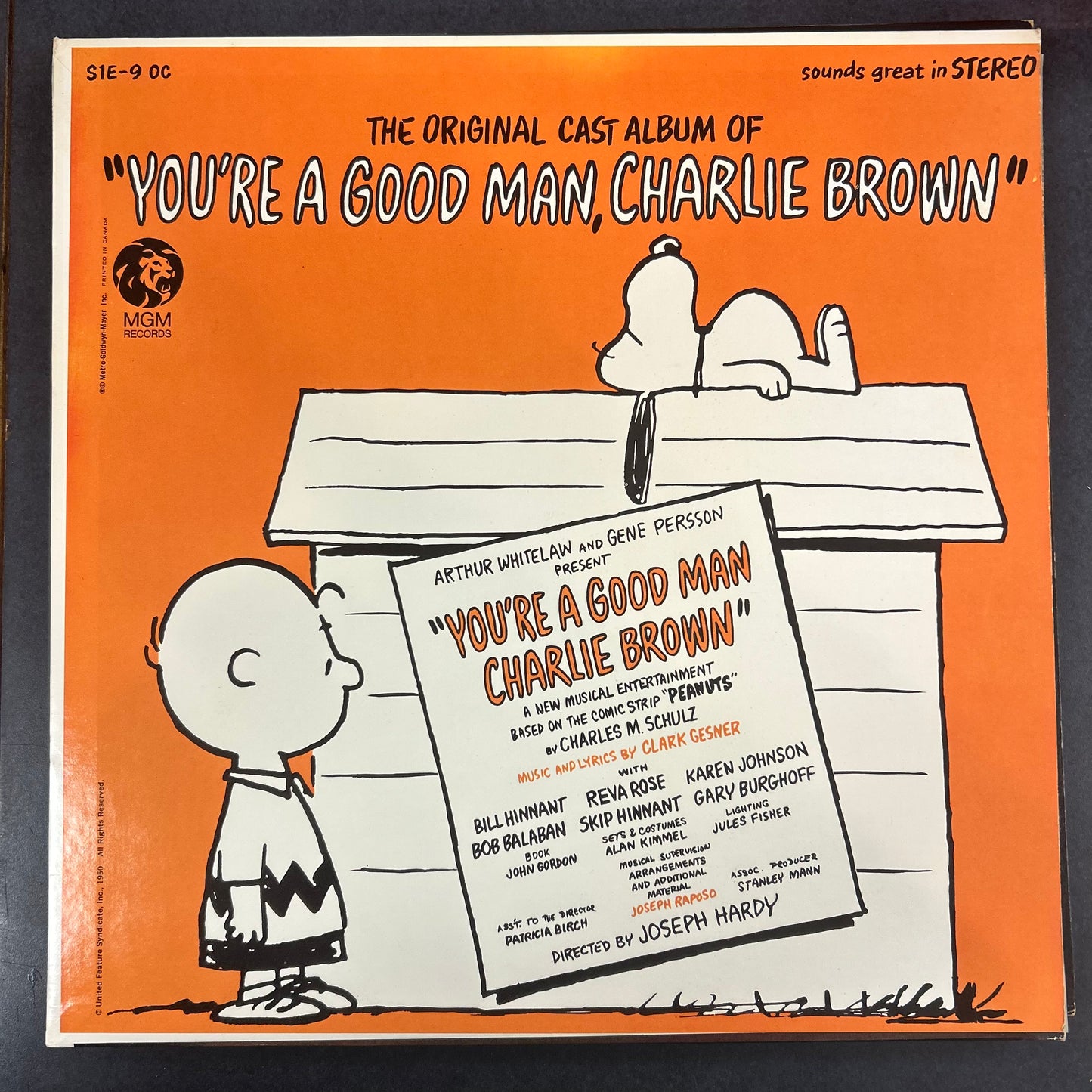 YOU'RE A GOOD MAN, CHARLIE BROWN (CDN 1967) (USED)