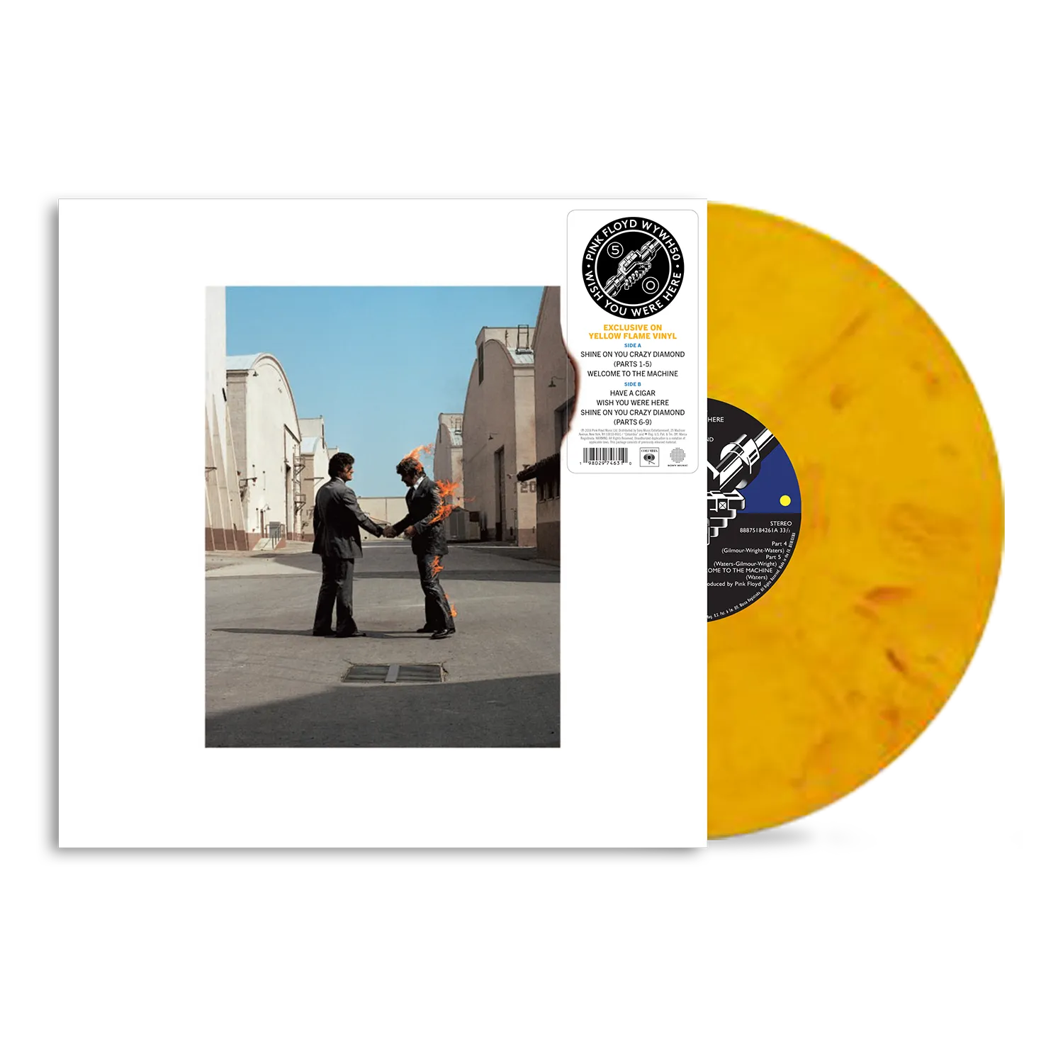 PINK FLOYD = WISH YOU WERE HERE: 50TH ANN. (180G/YELLOW)
