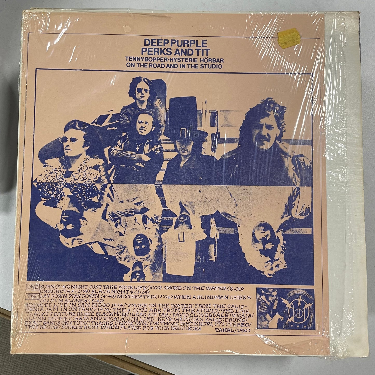 DEEP PURPLE = TENNYBOPPER-HYSTERIE HORBAR (USED)