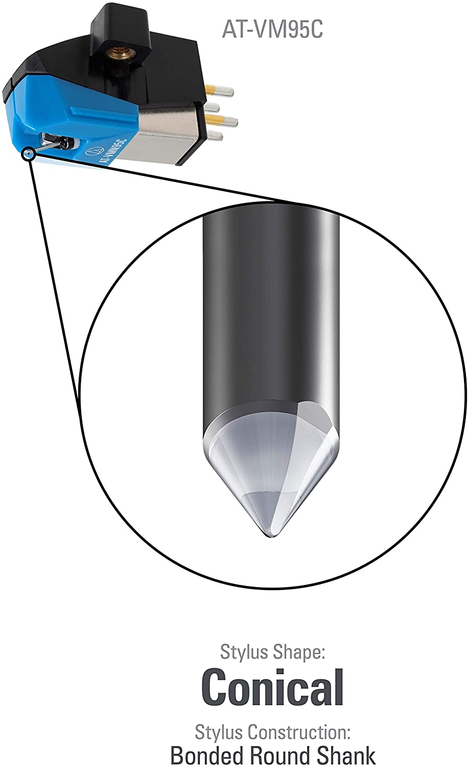 AT-VM95C (CART+STYLUS) / AUDIO TECHNICA