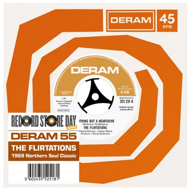 FLIRTATIONS = NOTHING BUT A HEARTACHE (7 IN.) (RSD21B)