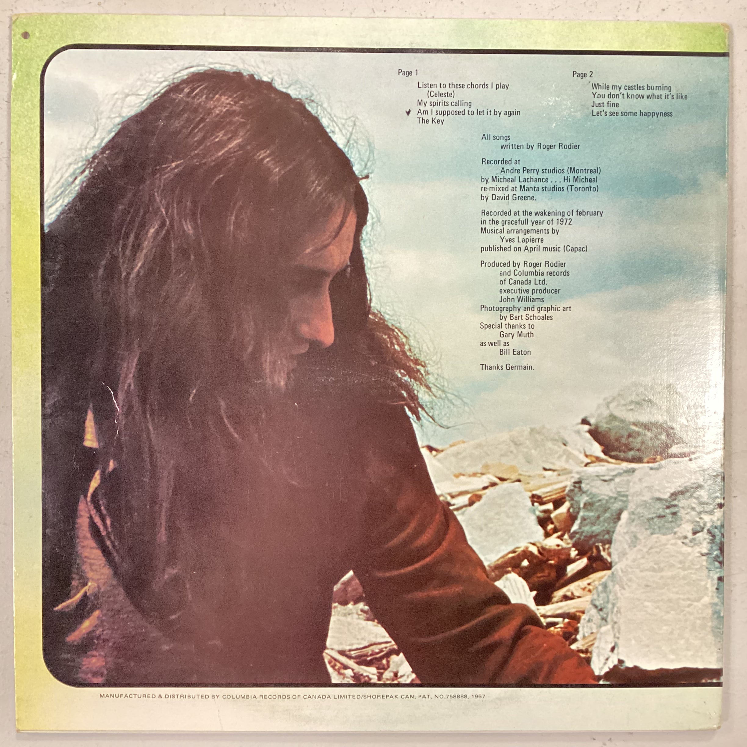 RODIER, ROGER = UPON VELVEATUR (1972 COLUMBIA 2-EYE) (USED)