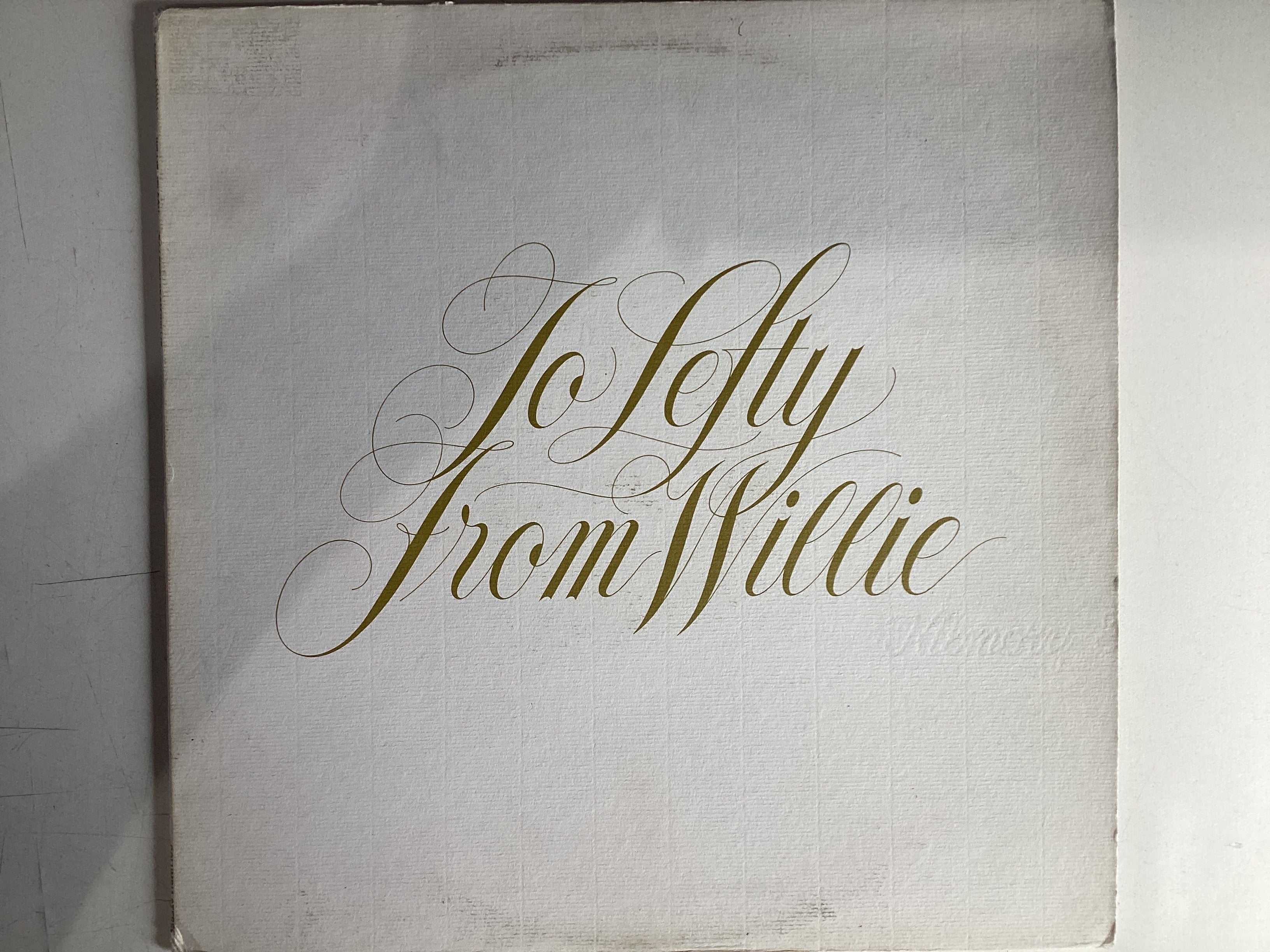 NELSON, WILLIE = TO LEFTY FROM WILLIE (USA 1977) (USED)