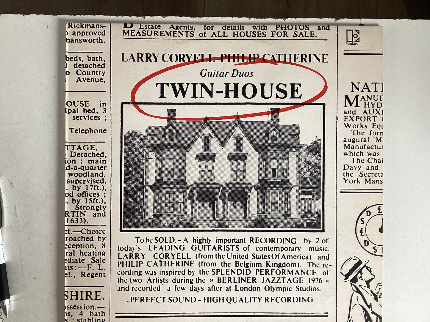 CORYELL, LARRY = TWIN-HOUSE (CDA 1977) (USED)