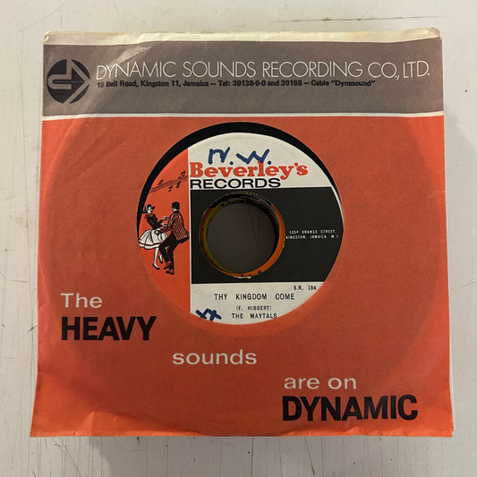 MAYTALS = KINGDOM COME (7 IN.) (JAMAICA 1970s) (USED)