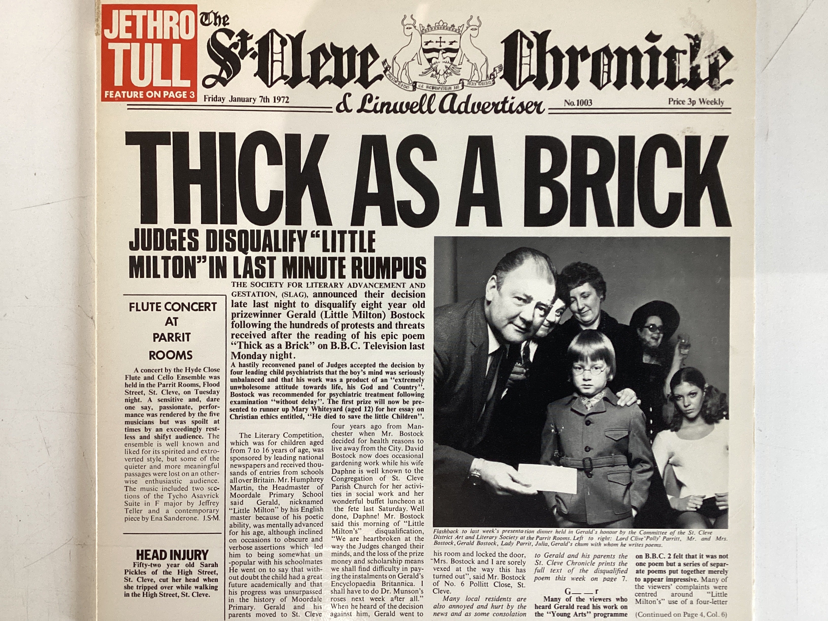 JETHRO TULL = THICK AS A BRICK (USA 1983) (USED)