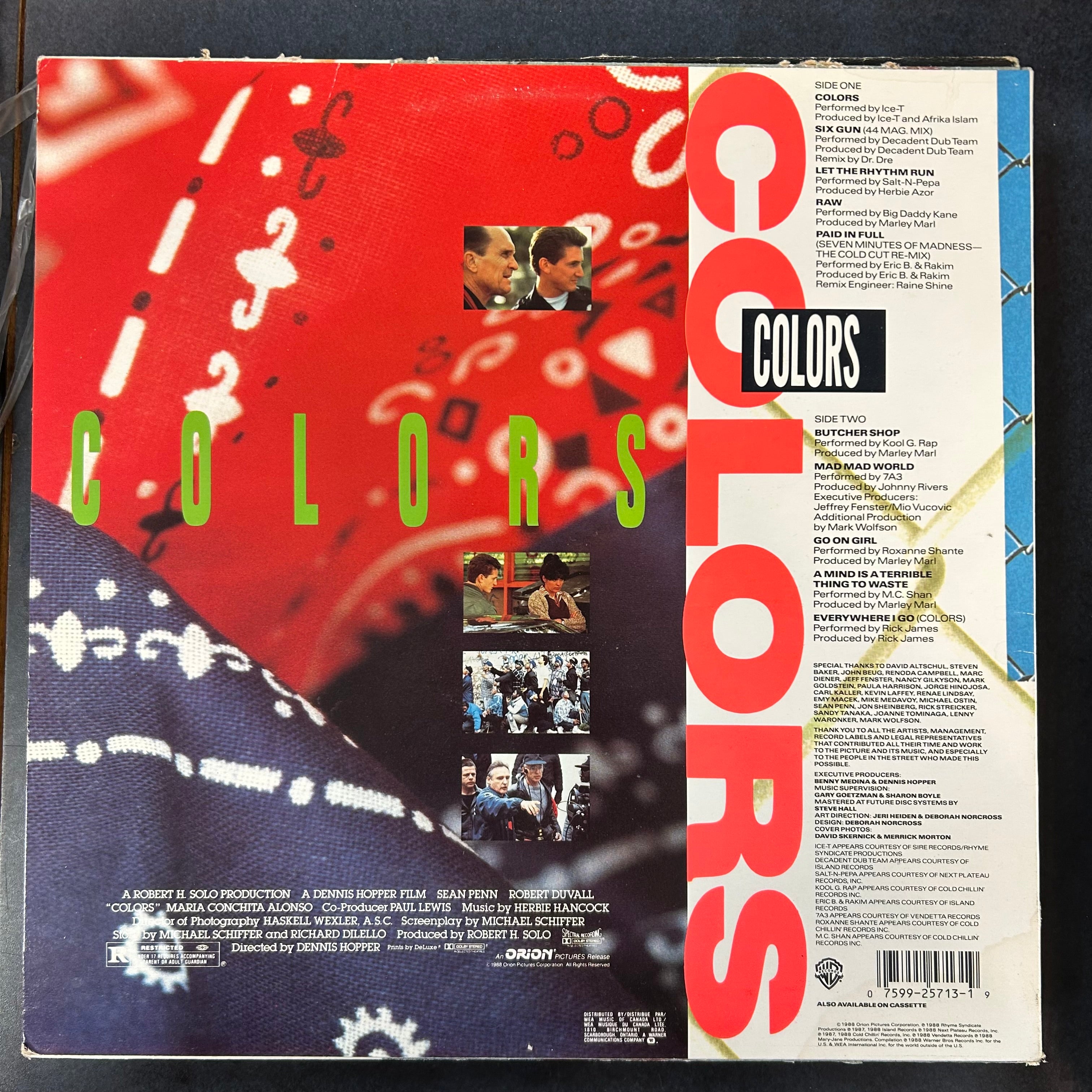 COLORS (OST) (CDN 1988) (USED)
