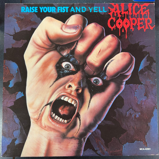 ALICE COOPER = RAISE YOUR FIST AND YELL (CDN 1987) (USED)