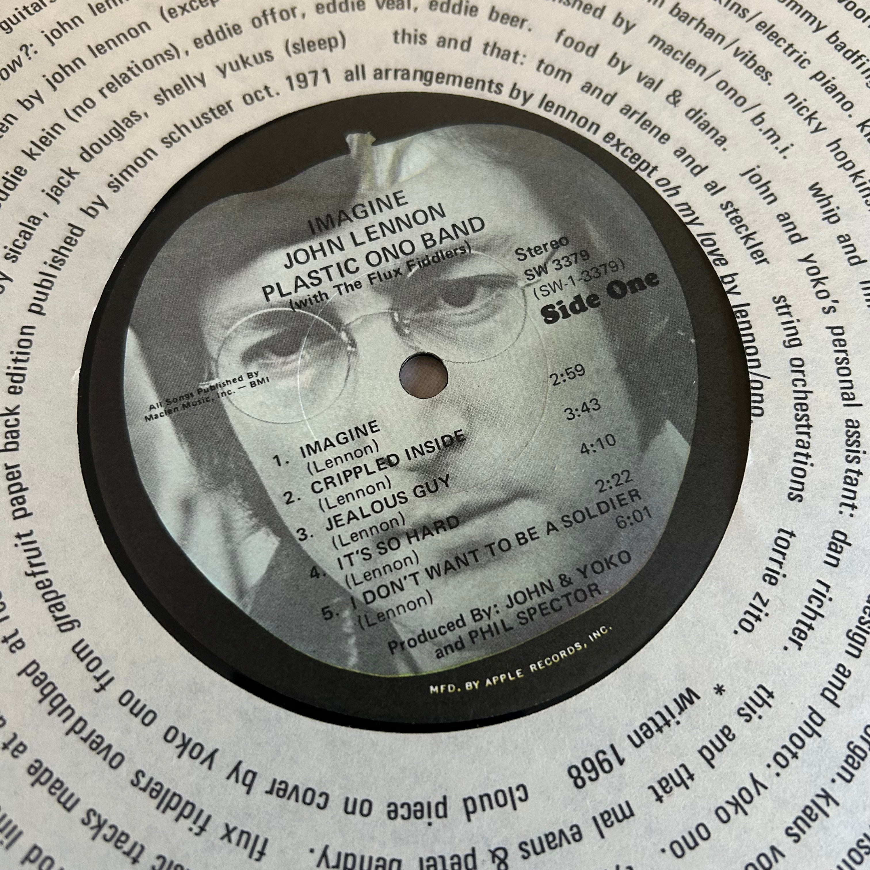 LENNON, JOHN = IMAGINE (CDN 1971) (USED)