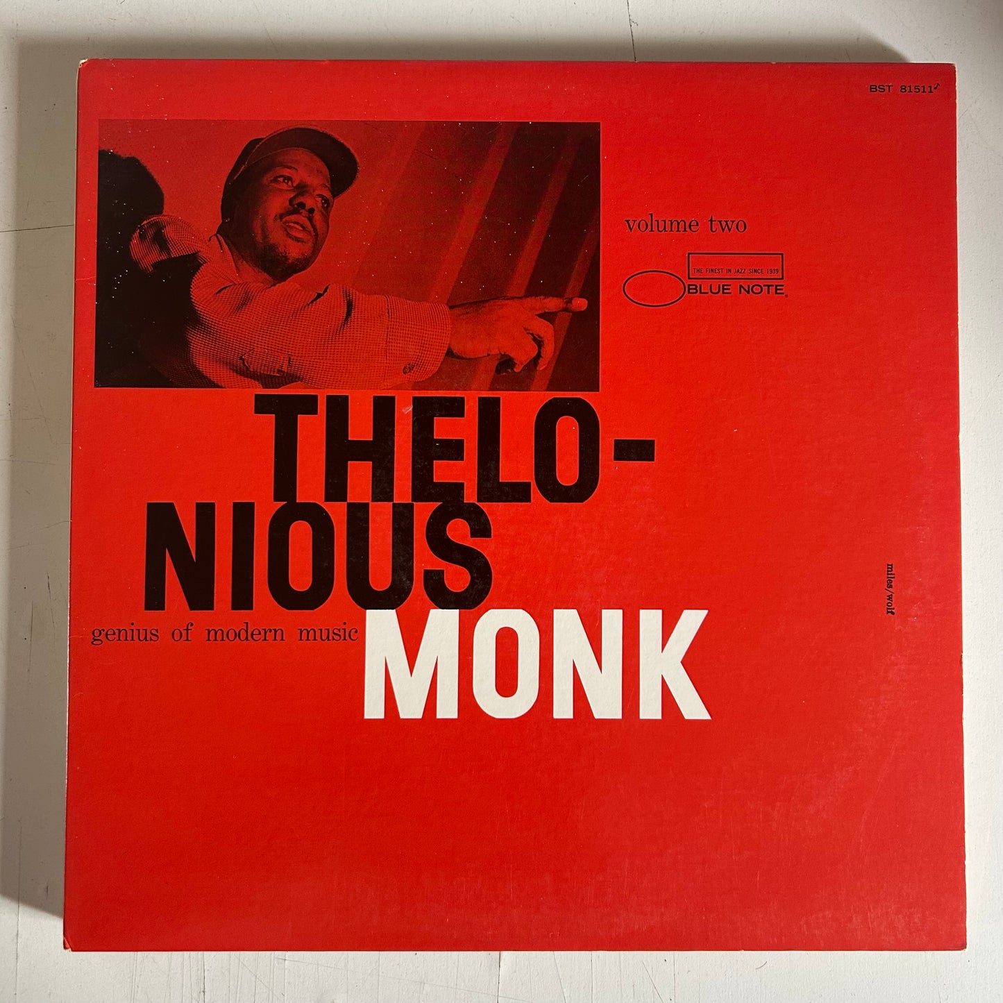 MONK, THELONIOUS = GENUIS OF MODERN MUSIC, VOL. 2 [CADRE ROUGE] (USA 1985 REISSUE) (USED)