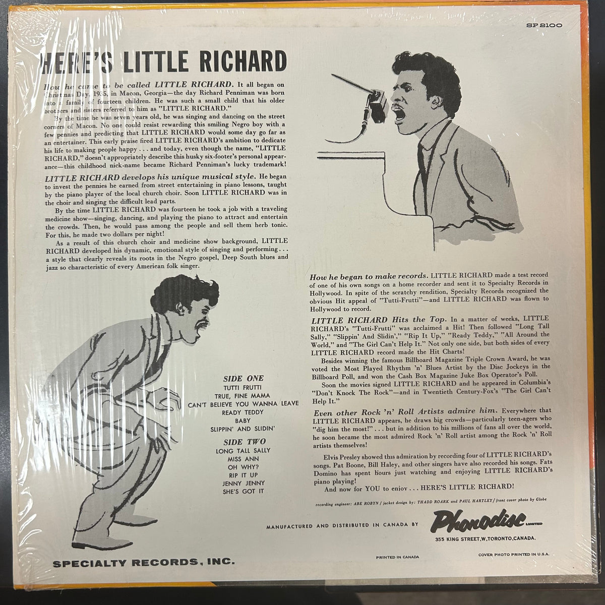 LITTLE RICHARD = HERE'S LITTLE RICHARD (CDN 1961 REISSUE) (USED)