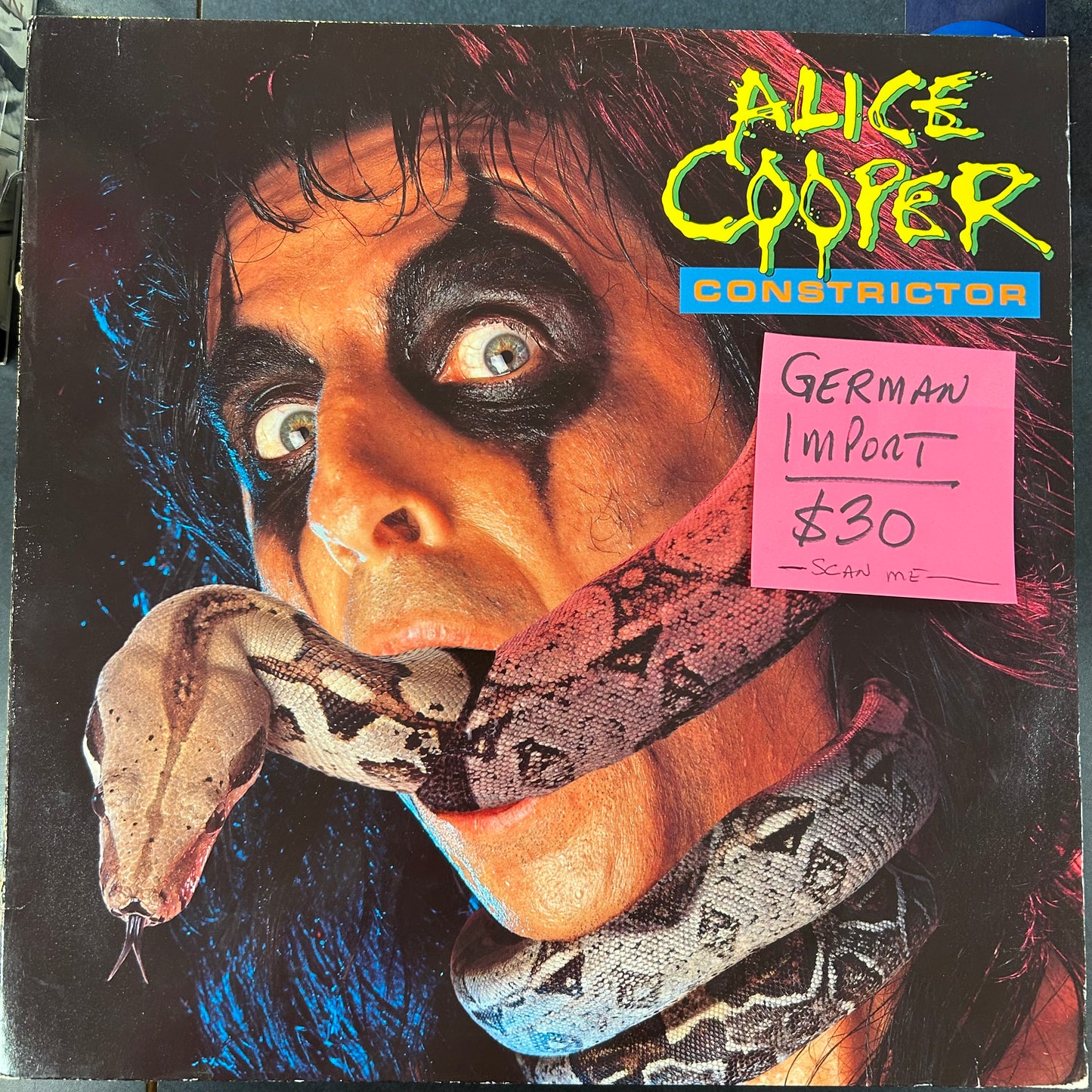 ALICE COOPER = CONSTRICTOR (GERMANY 1986) (USED)