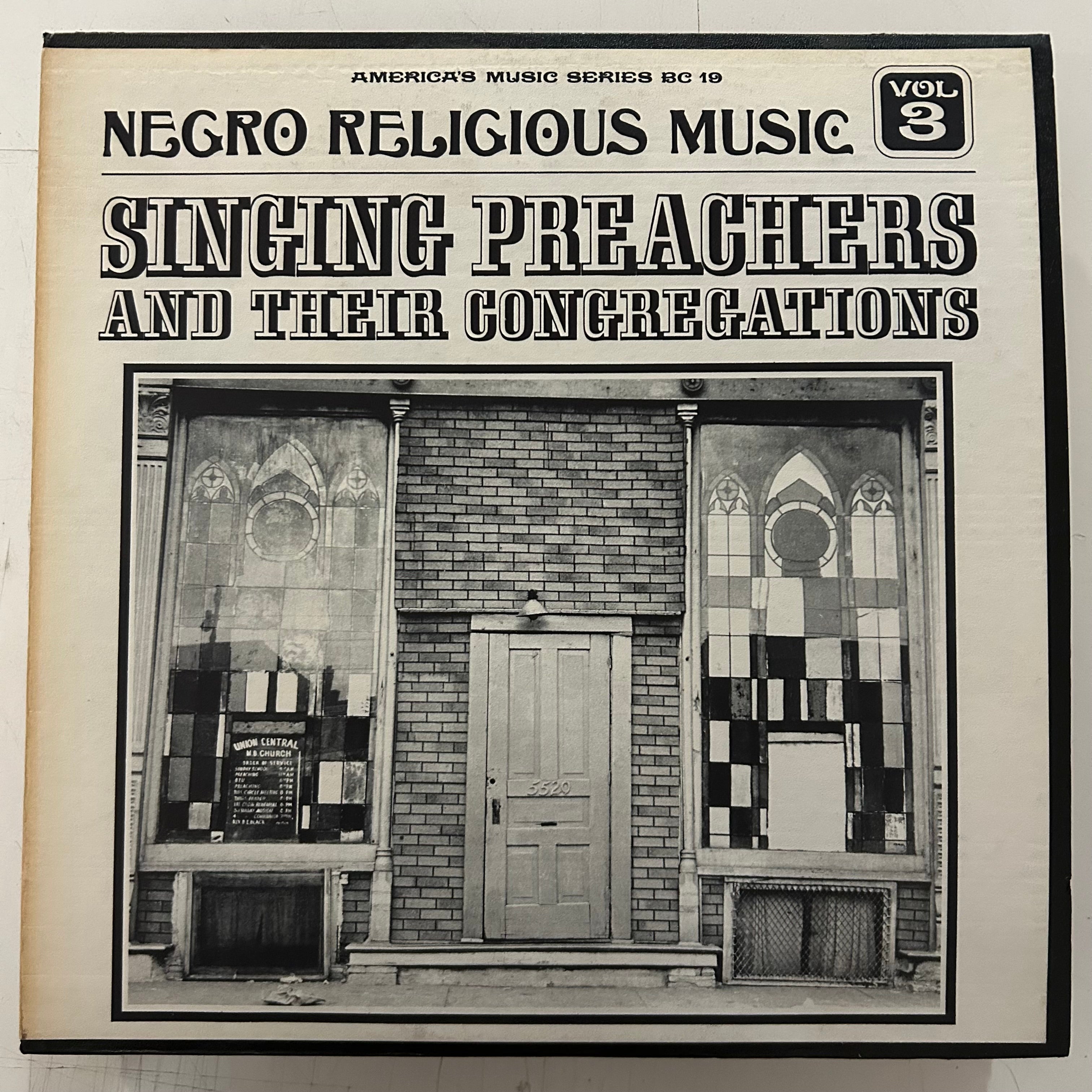 NEGRO RELIGIOUS MUSIC: VOL. 3 (US 1970s REISSUE) (USED)