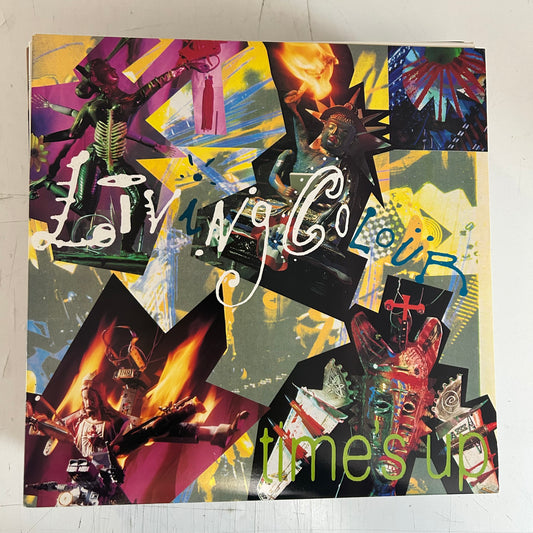 LIVING COLOUR = TIME'S UP [YELLOW WAX] (USA 1990) (USED)