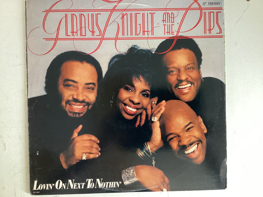 GLADYS KNIGHT AND THE PIPS = LOVIN’ ON NEXT TO NOTHIN’ (USA 1988) (USED)