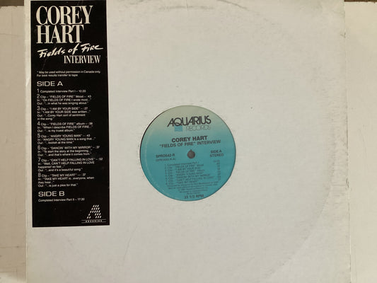 HART, COREY = FIELDS OF FIRE INTERVIEW (CDA 1987) (USED)