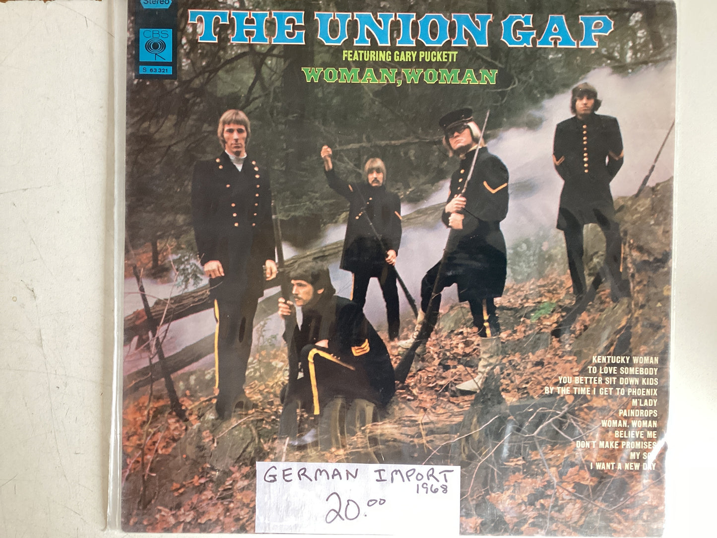 GARY PUCKETT & THE UNION GAP = WOMAN, WOMAN (GER 1968) (USED)