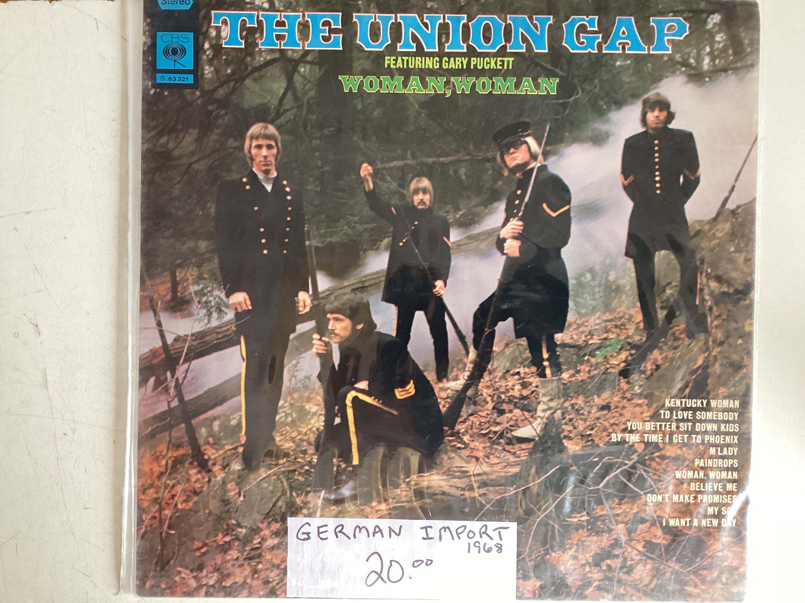 GARY PUCKETT & THE UNION GAP = WOMAN, WOMAN (GER 1968) (USED)