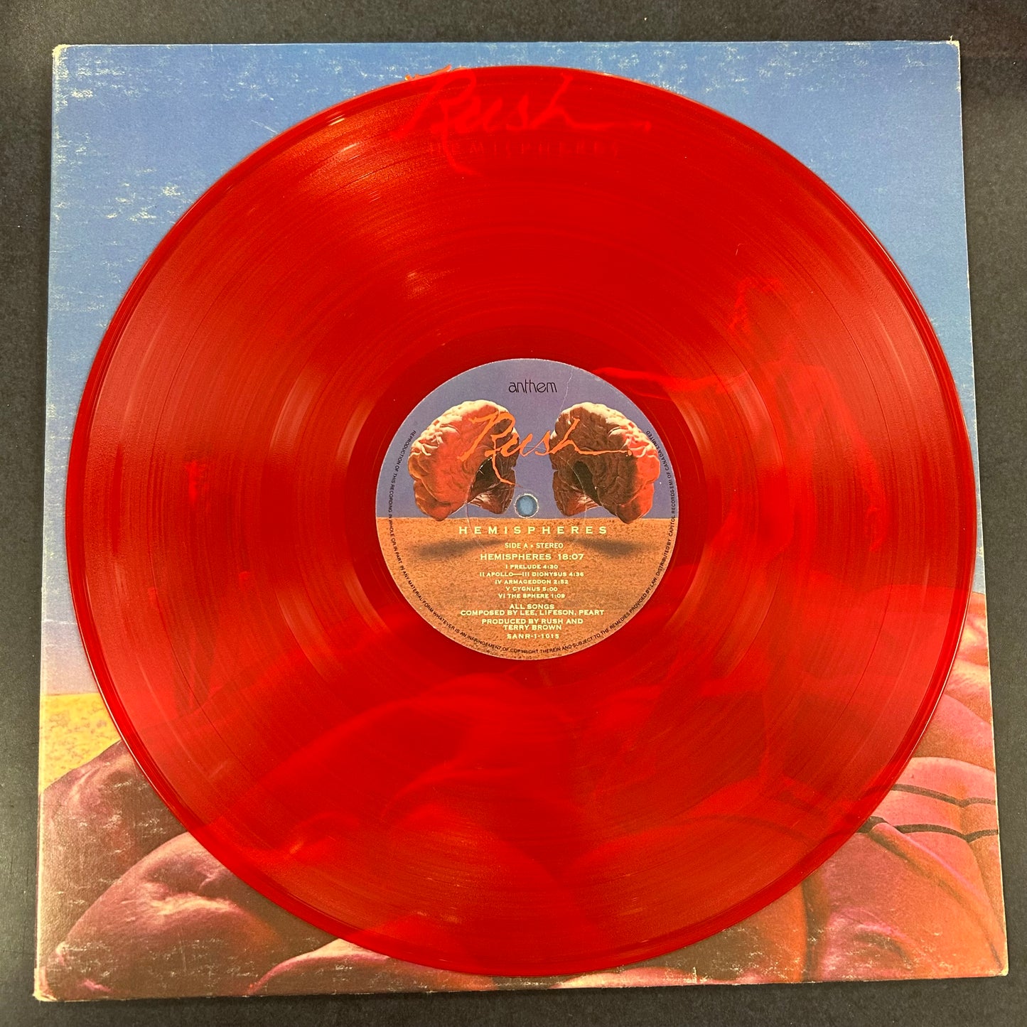 RUSH = HEMISPHERES (RED WAX) (CDN 1978) (USED)