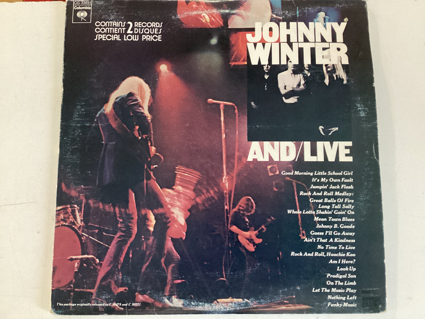 WINTER, JOHNNY = AND/LIVE (USA 1975) (USED)