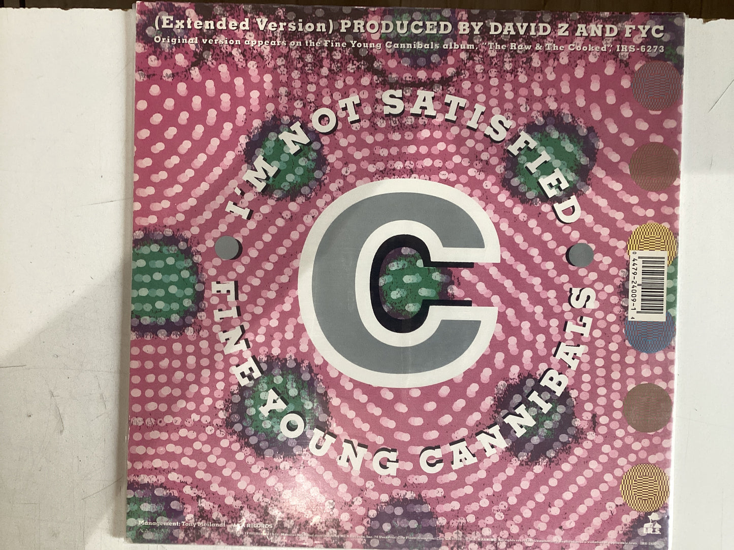 FINE YOUNG CANNIBALS = I’M NOT SATISFIED (