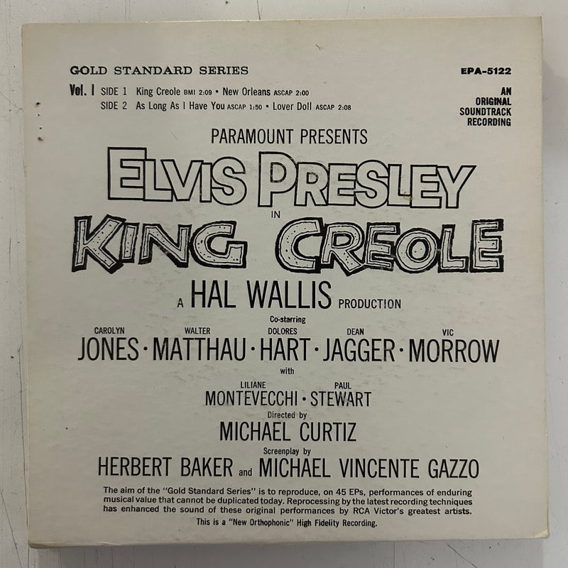 PRESLEY, ELVIS = KING CREOLE : VOL.1 (7 IN./EP) (US 1958) (USED)