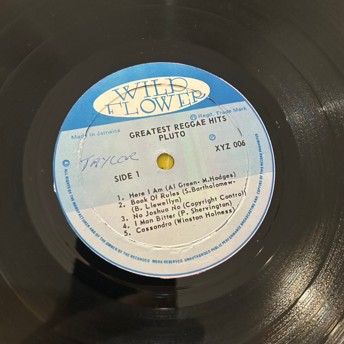 PLUTO = GREATEST REGGAE HITS (JAMAICA 1974) (USED)