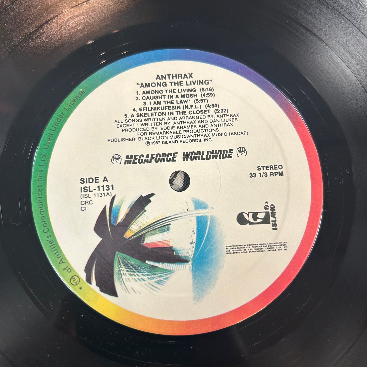 ANTHRAX = AMONG THE LIVING [CLUB PRESSING] (CDN 1987) (USED)
