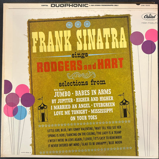 SINATRA, FRANK = SINGS RODGERS & HART (CDN 1963) (USED)