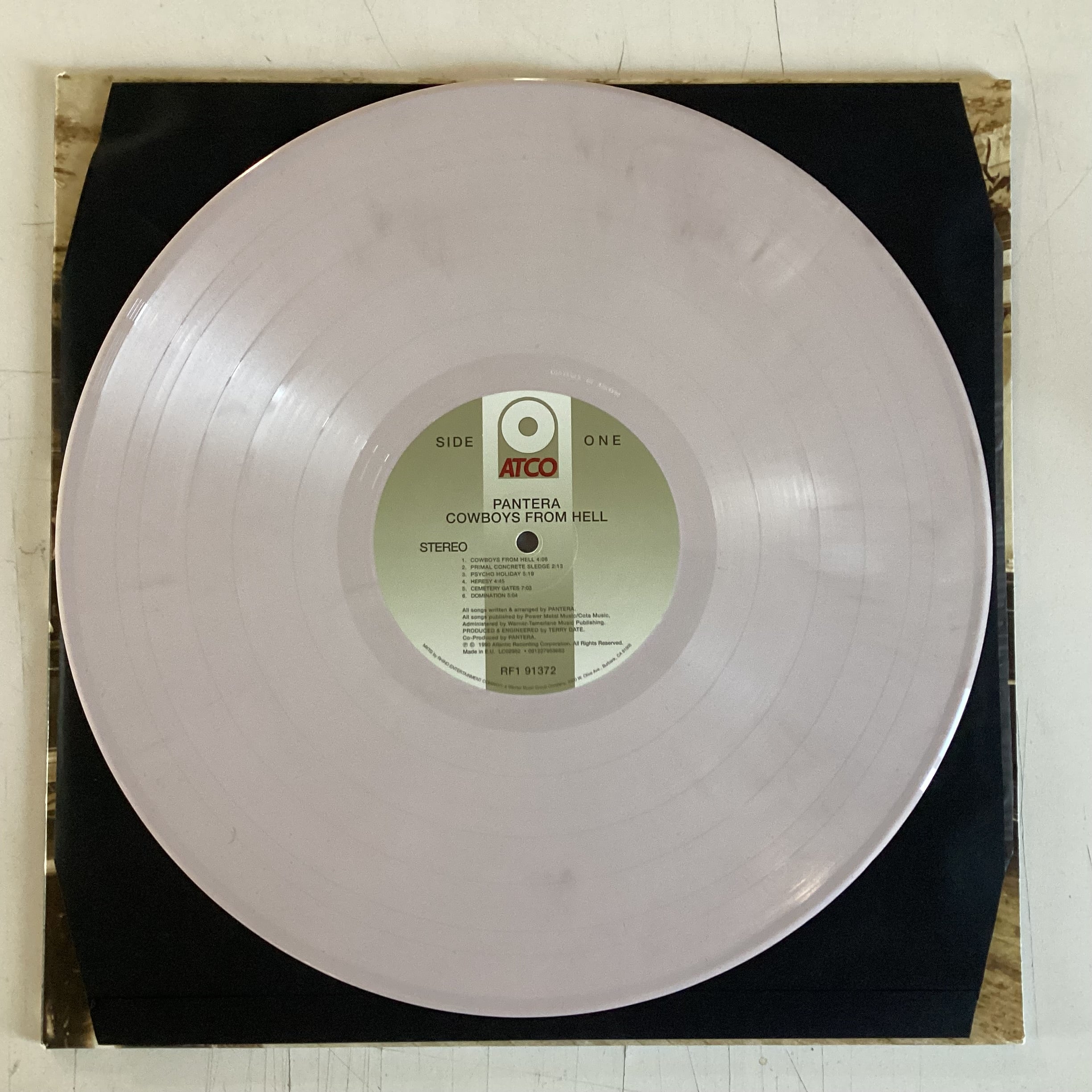PANTERA = COWBOYS FROM HELL [WHITE SPLATTER SWIRL] (EU 2021 REISSUE) (USED)