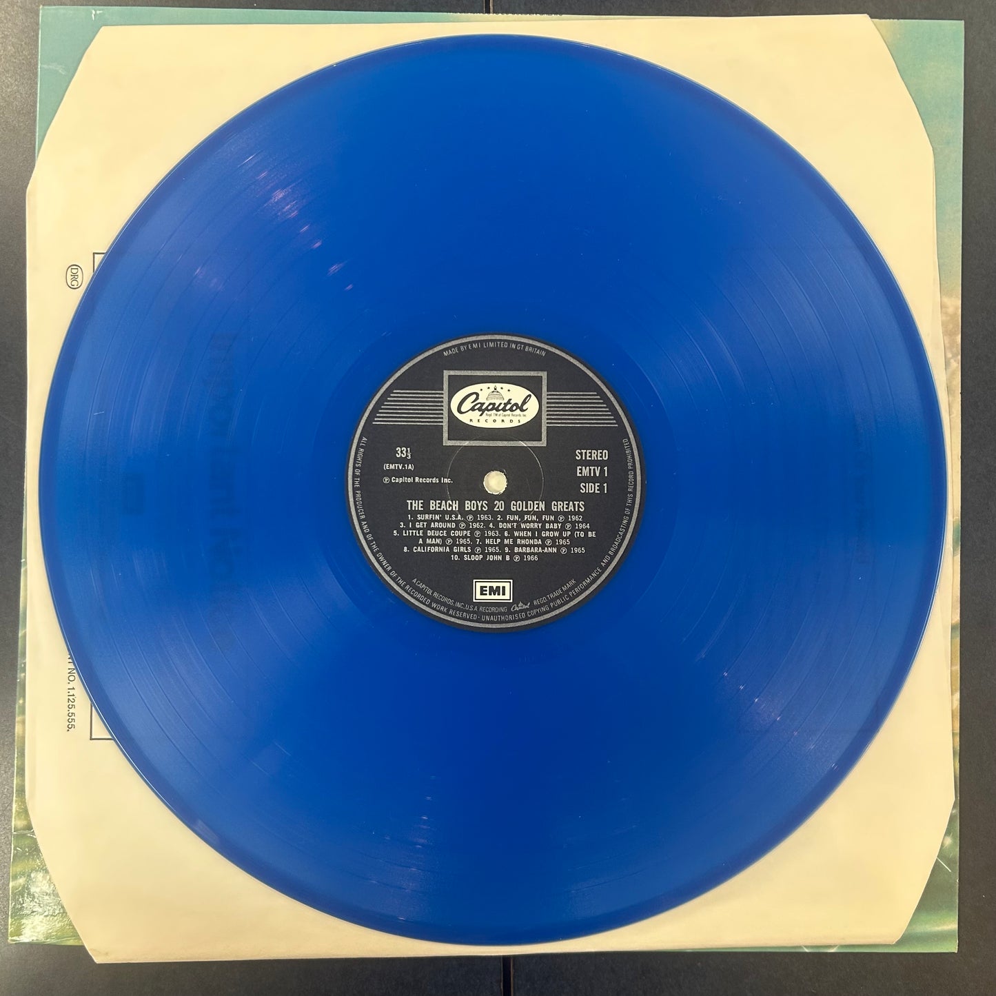 BEACH BOYS = 20 GOLDEN GREATS [BLUE WAX] (UK 1970s) (USED)