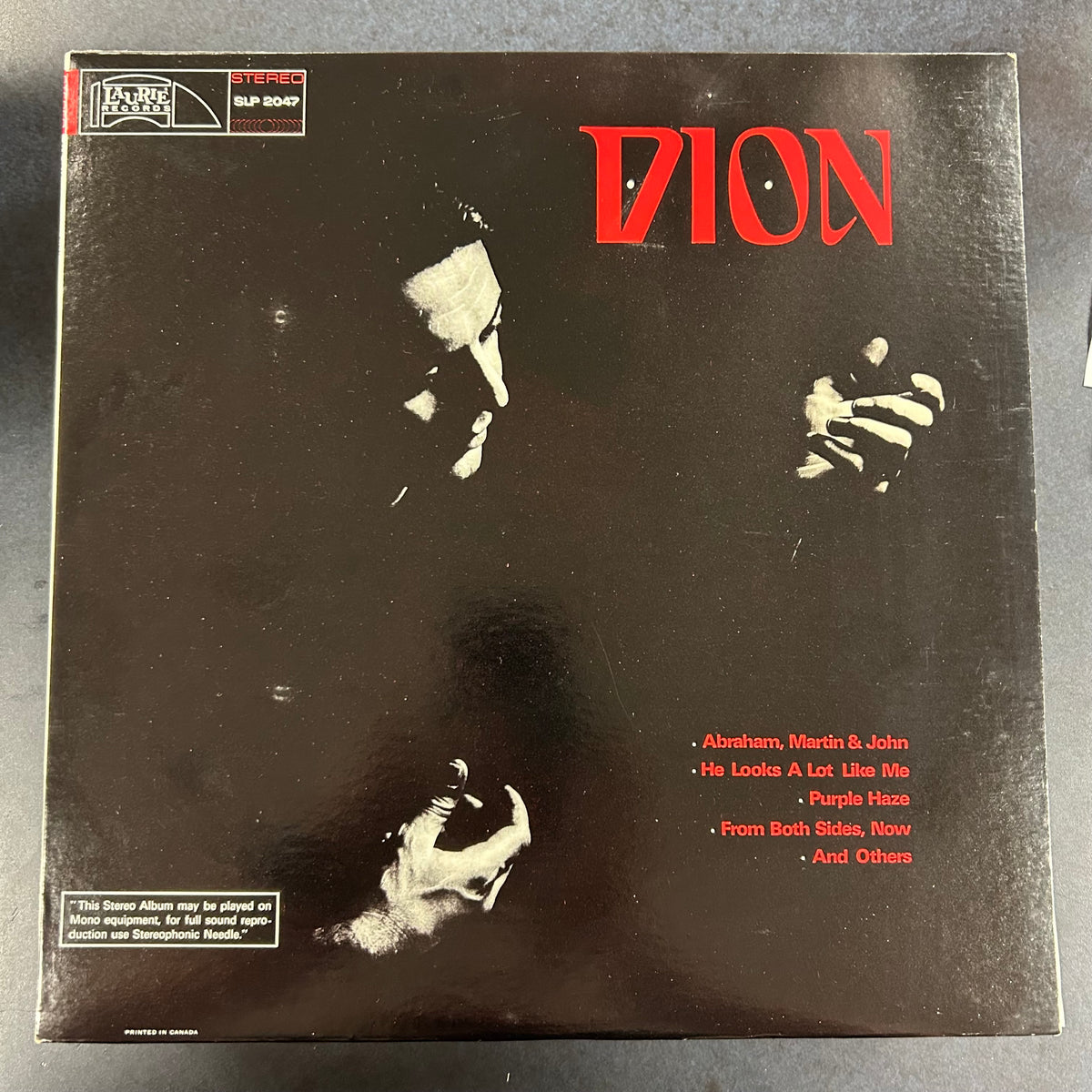 DION = DION "ABRAHAM, MARTIN & JOHN" (CDN 1968) (USED)