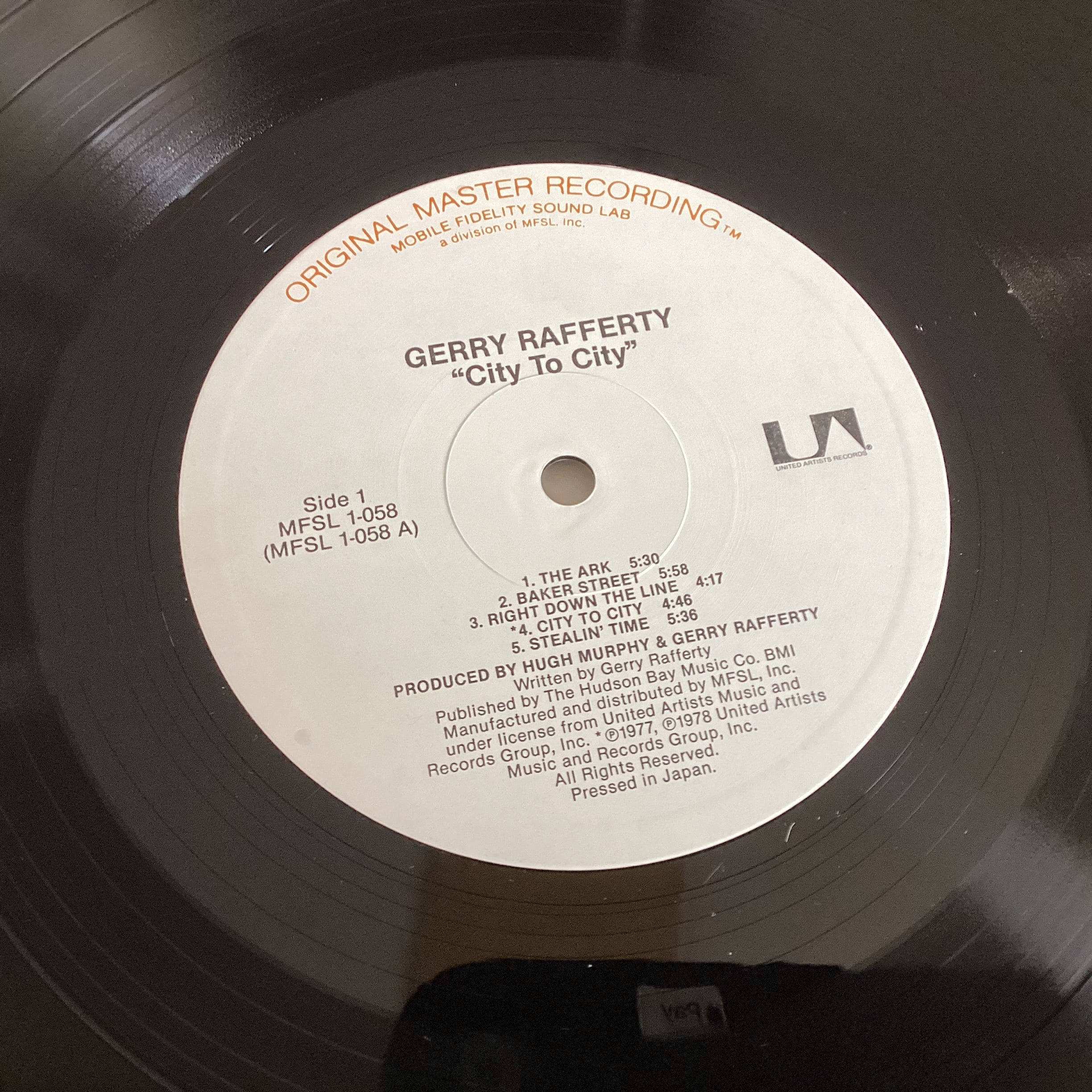 RAFFERTY, GERRY = CITY TO CITY (MOFI) (US 1981) (USED)