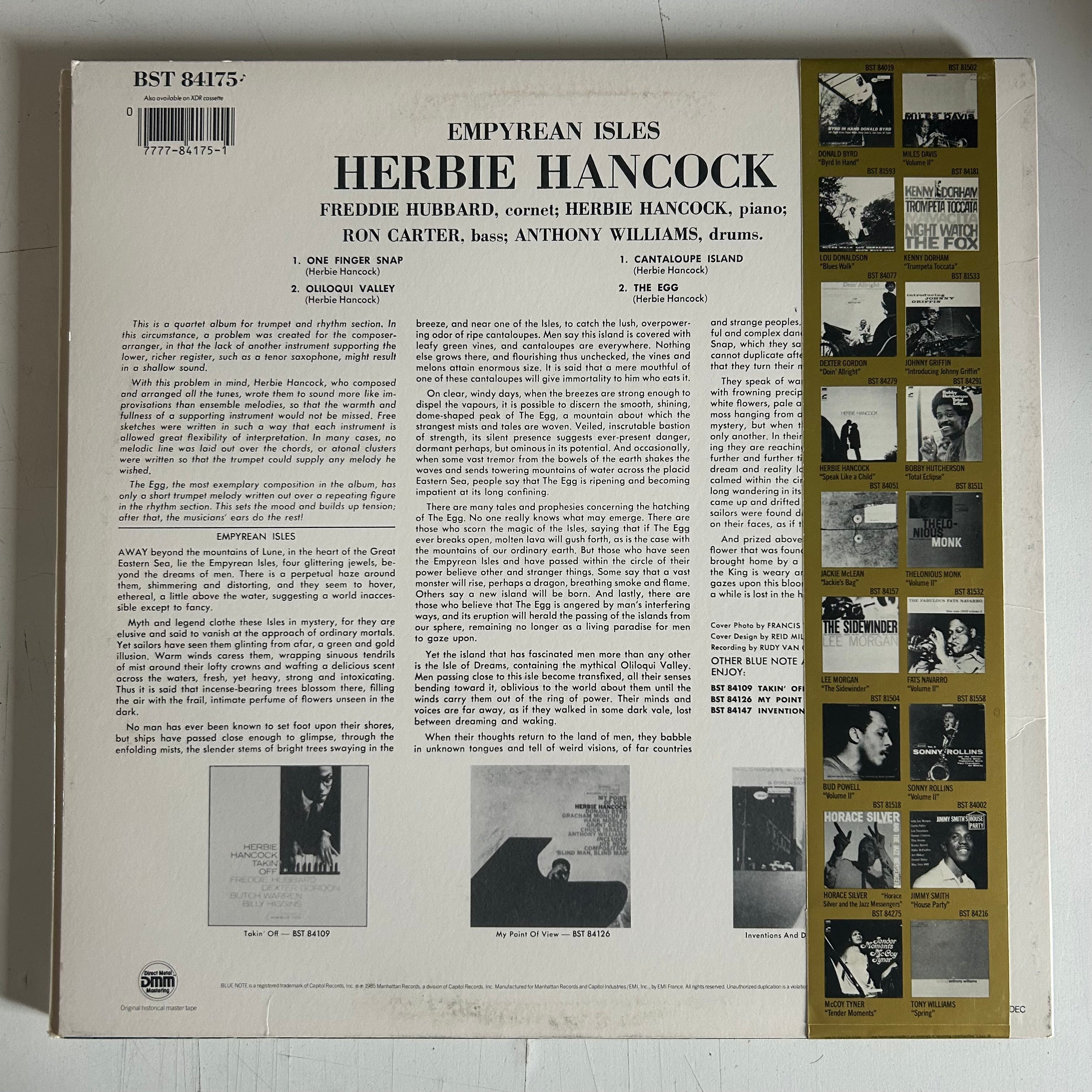 HANCOCK, HERBIE = EMPYREAN ISLES [CADRE ROUGE] (USA 1985 REISSUE) (USED)