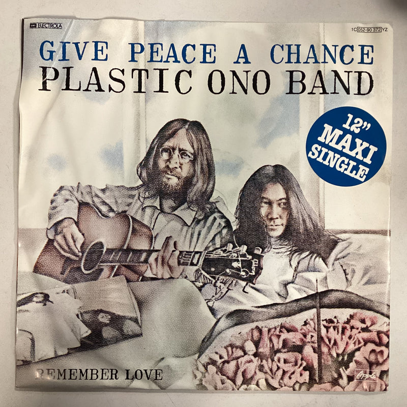 LENNON, JOHN PLASTIC ONO BAND = GIVE PEACE A CHANCE (12 IN.) (GERMANY 1981) (USED)