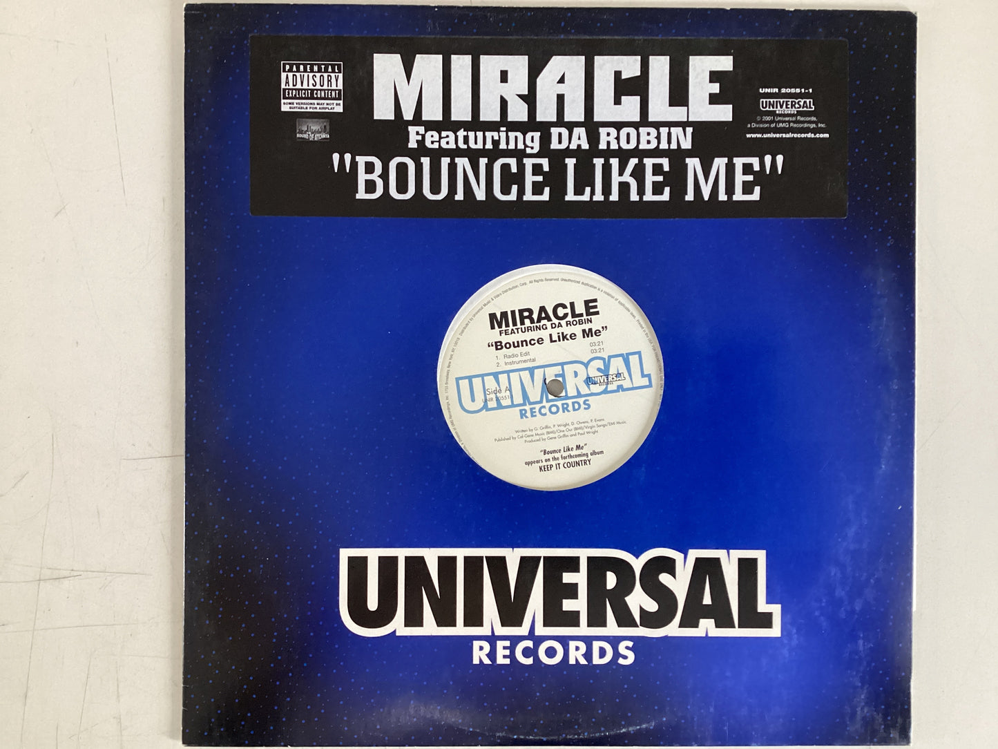 MIRACLE = BOUNCE LIKE ME (USA 2001) (USED)