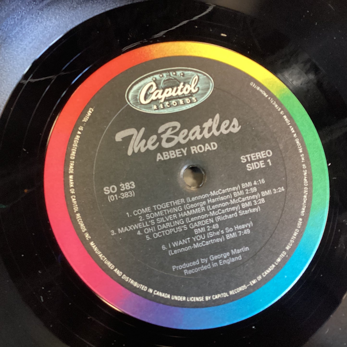BEATLES = ABBEY ROAD [RETRO RAINBOW] (CDN 1983 REISSUE) (USED)