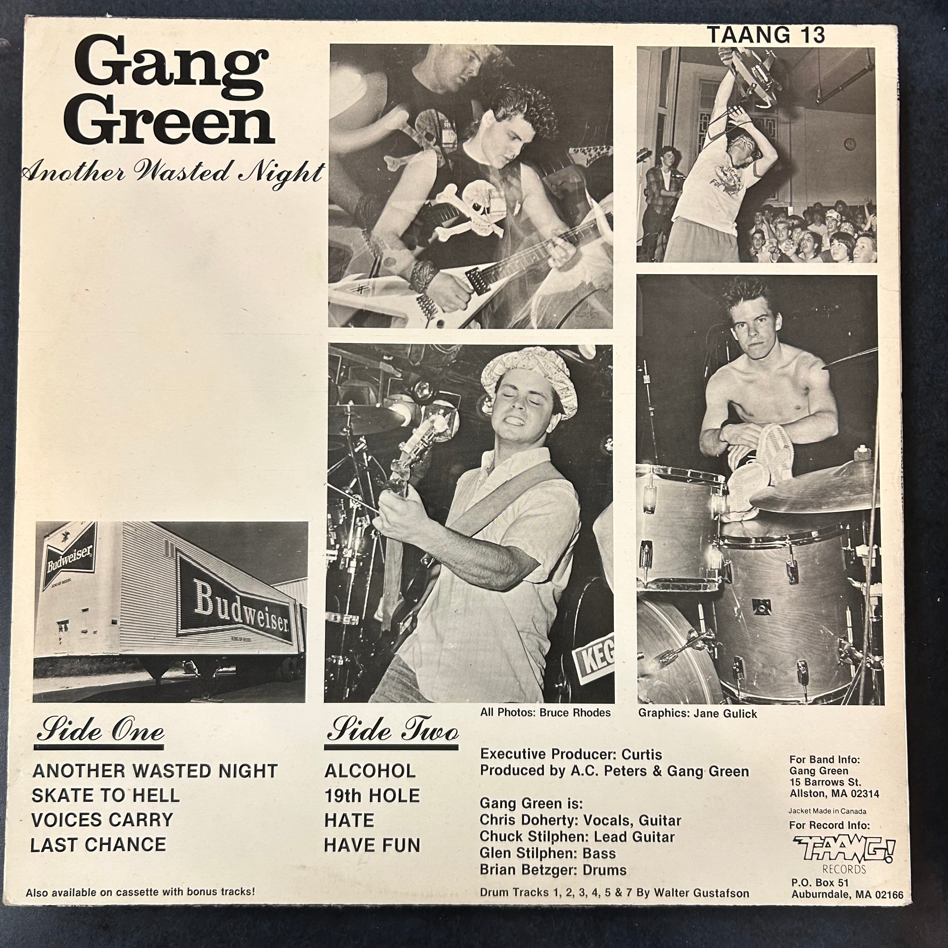 GANG GREEN = ANOTHER WASTED NIGHT (US 1988 REISSUE) (USED)