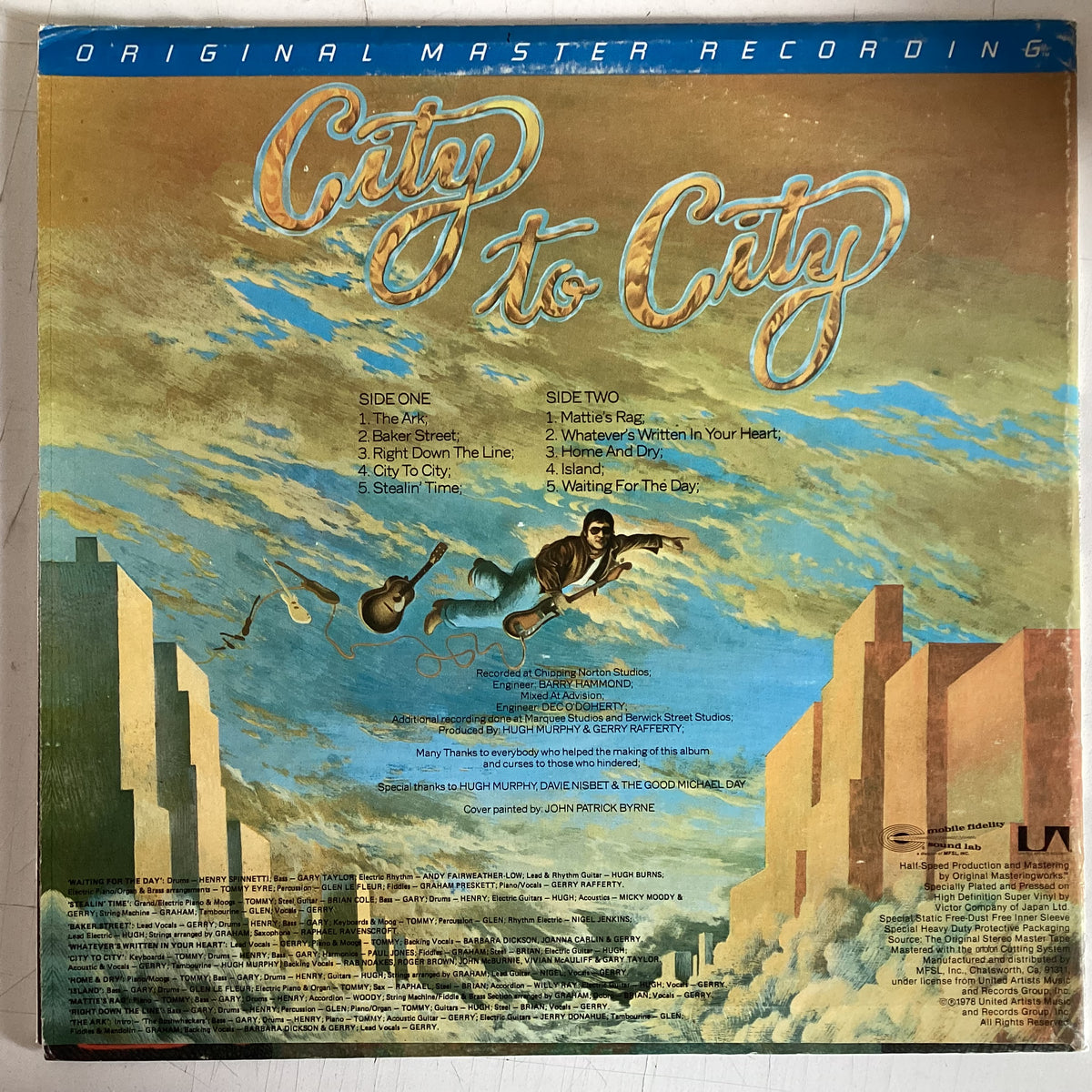 RAFFERTY, GERRY = CITY TO CITY (MOFI) (US 1981) (USED)