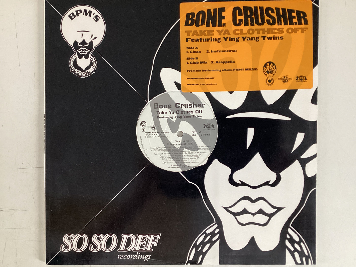 BONE CRUSHER = TAKE YA CLOTHES OFF (USA 2004) (USED)