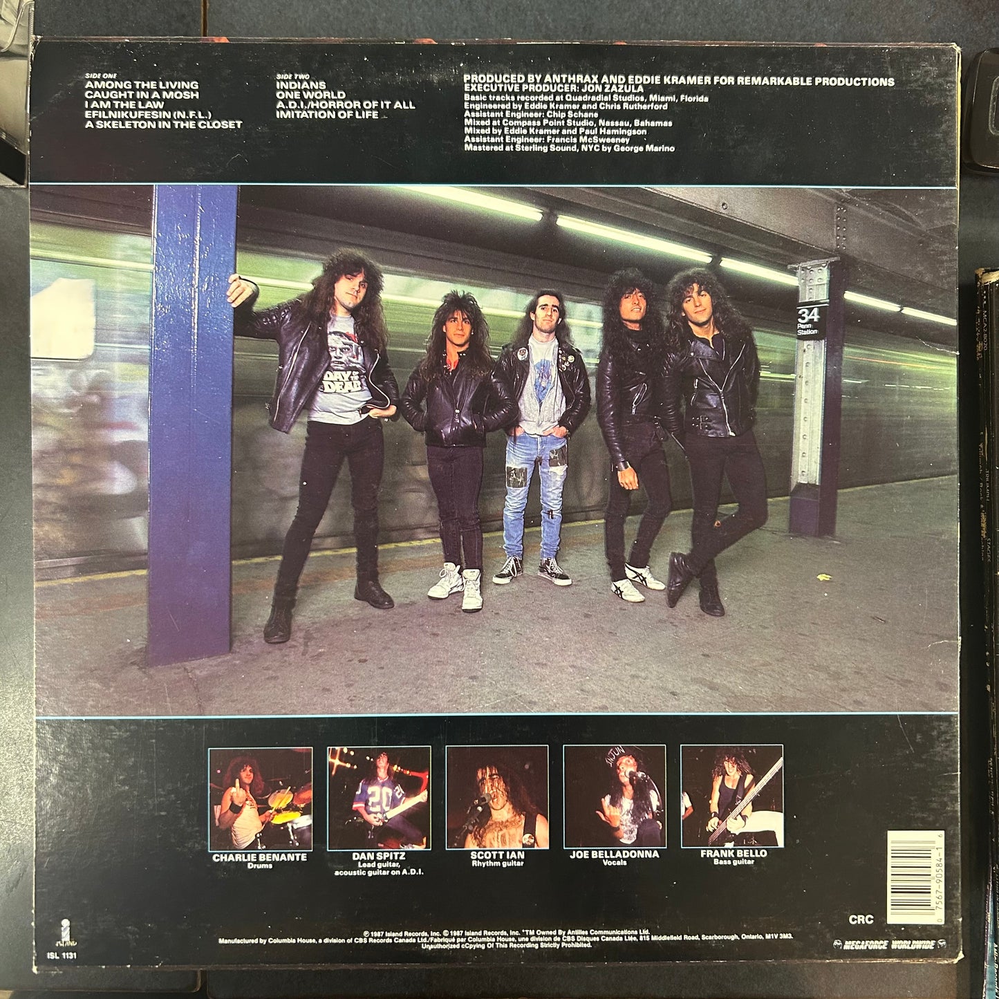 ANTHRAX = AMONG THE LIVING [CLUB PRESSING] (CDN 1987) (USED)
