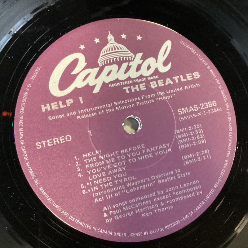 BEATLES = HELP! (CDN 70s PURPLE LABEL) (USED)