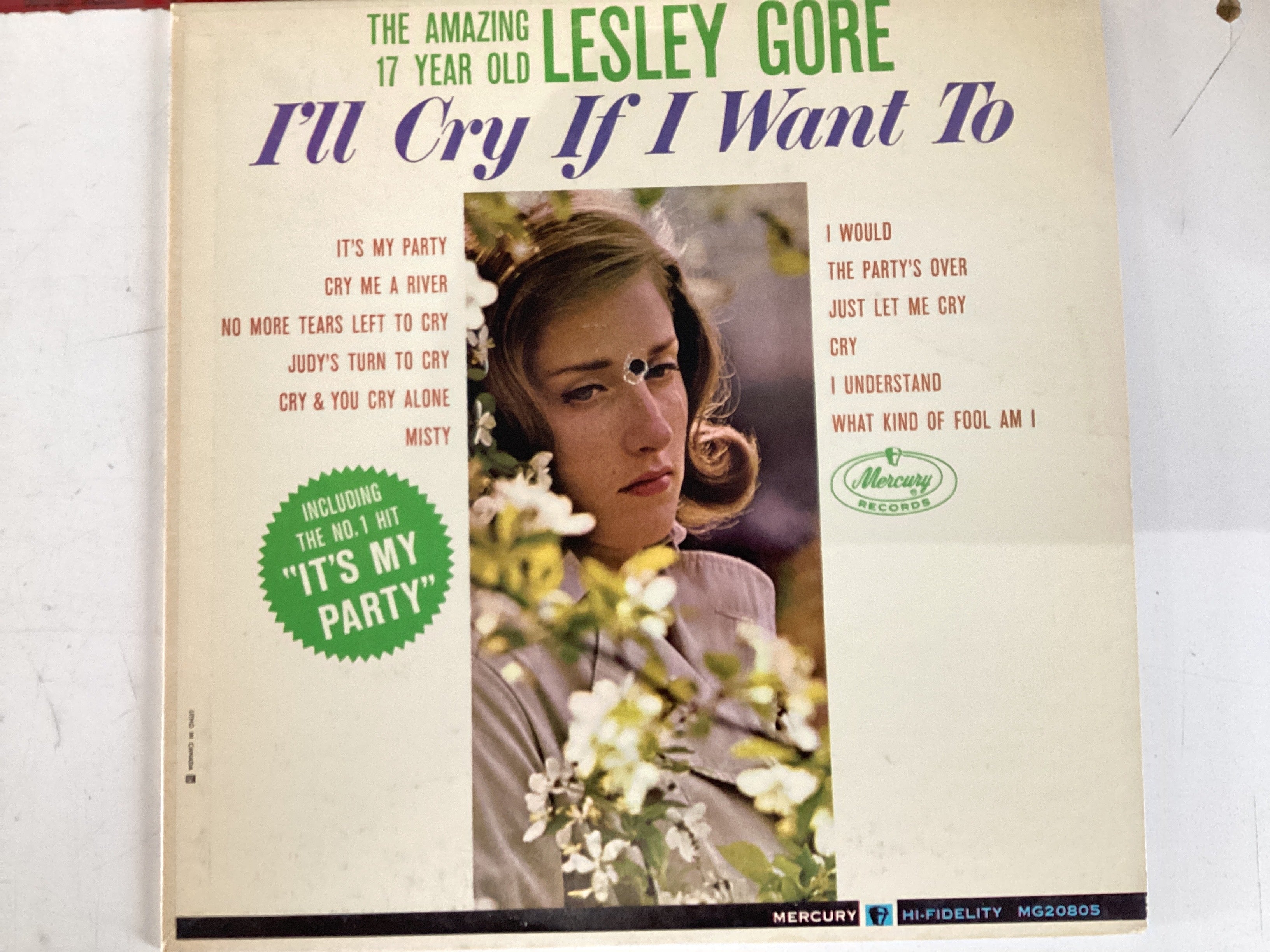 GORE, LESLEY = I’LL CRY IF I WANT TO (USA 1963) (USED)
