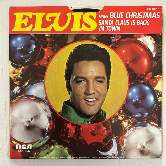 PRESLEY, ELVIS = BLUE CHRISTMAS (7 IN.) (US 1977) (USED)