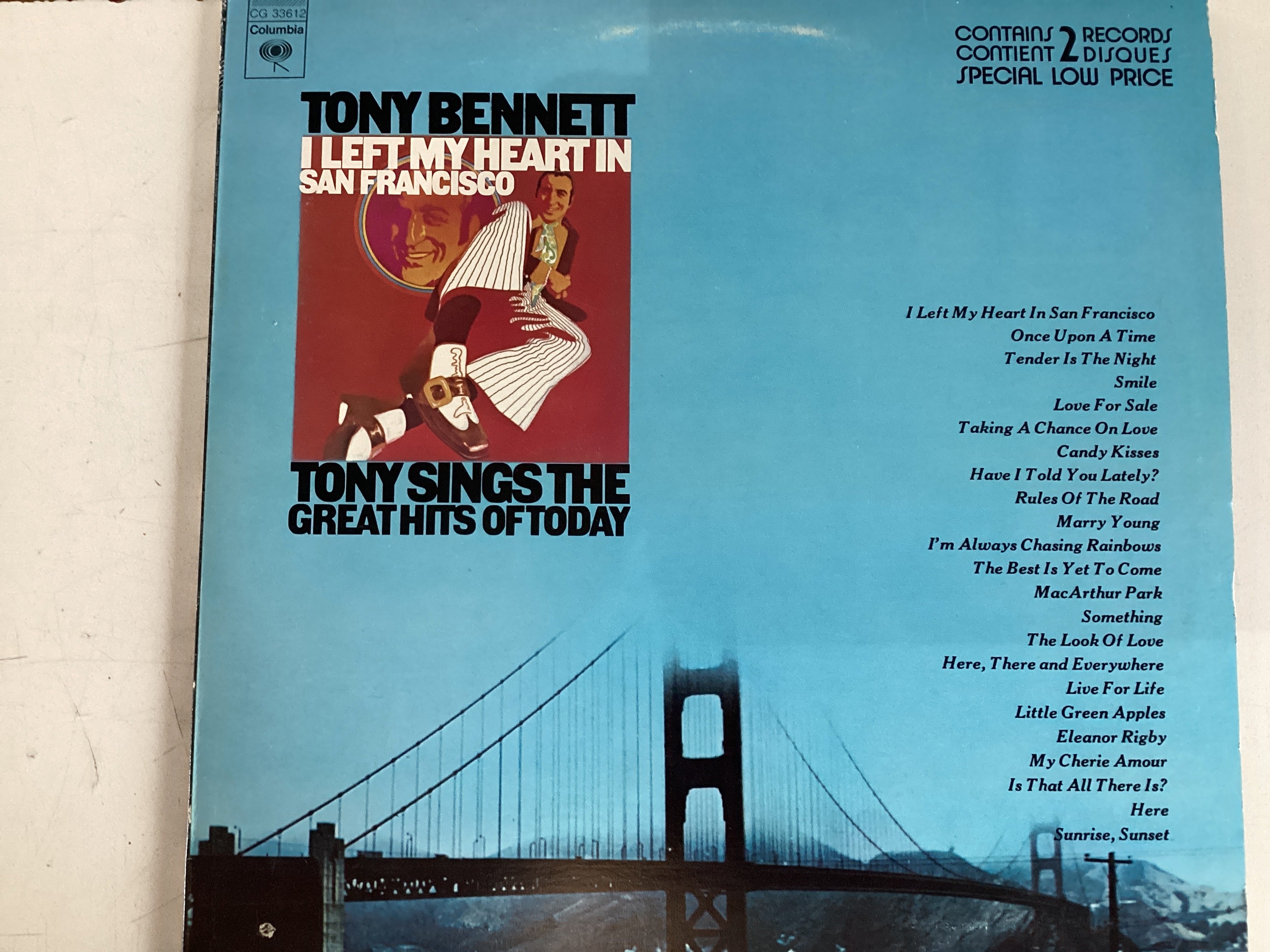 BENNETT, TONY = TONY SINGS THE GREATEST HITS OF TODAY (CDA 1976) (USED)