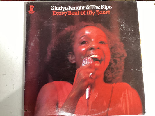 GLADYS NIGHT AND THE PIPS = EVERY BEAT OF MY HEART (USA 1973) (USED)