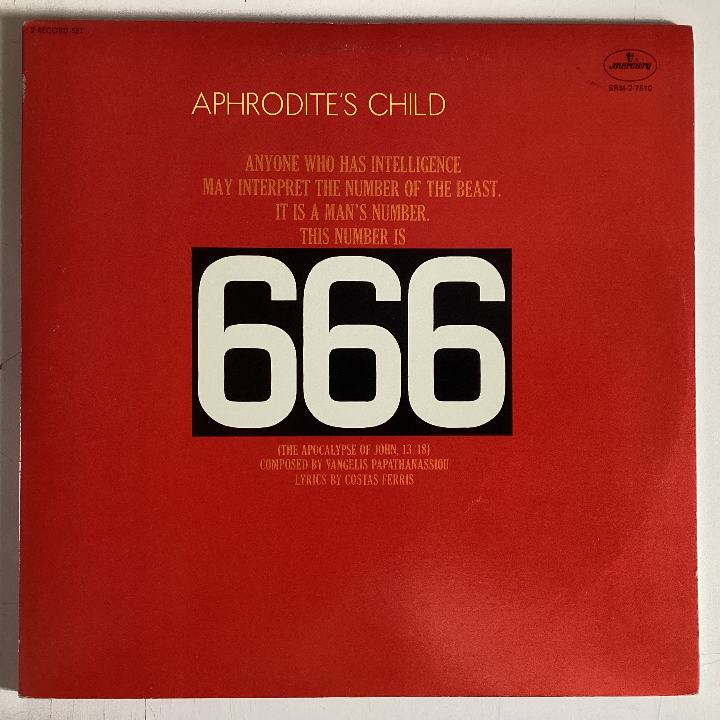 APHRODITE’S CHILD = 666 (CDN 1980s REISSUE) (USED) – Legend Records ...