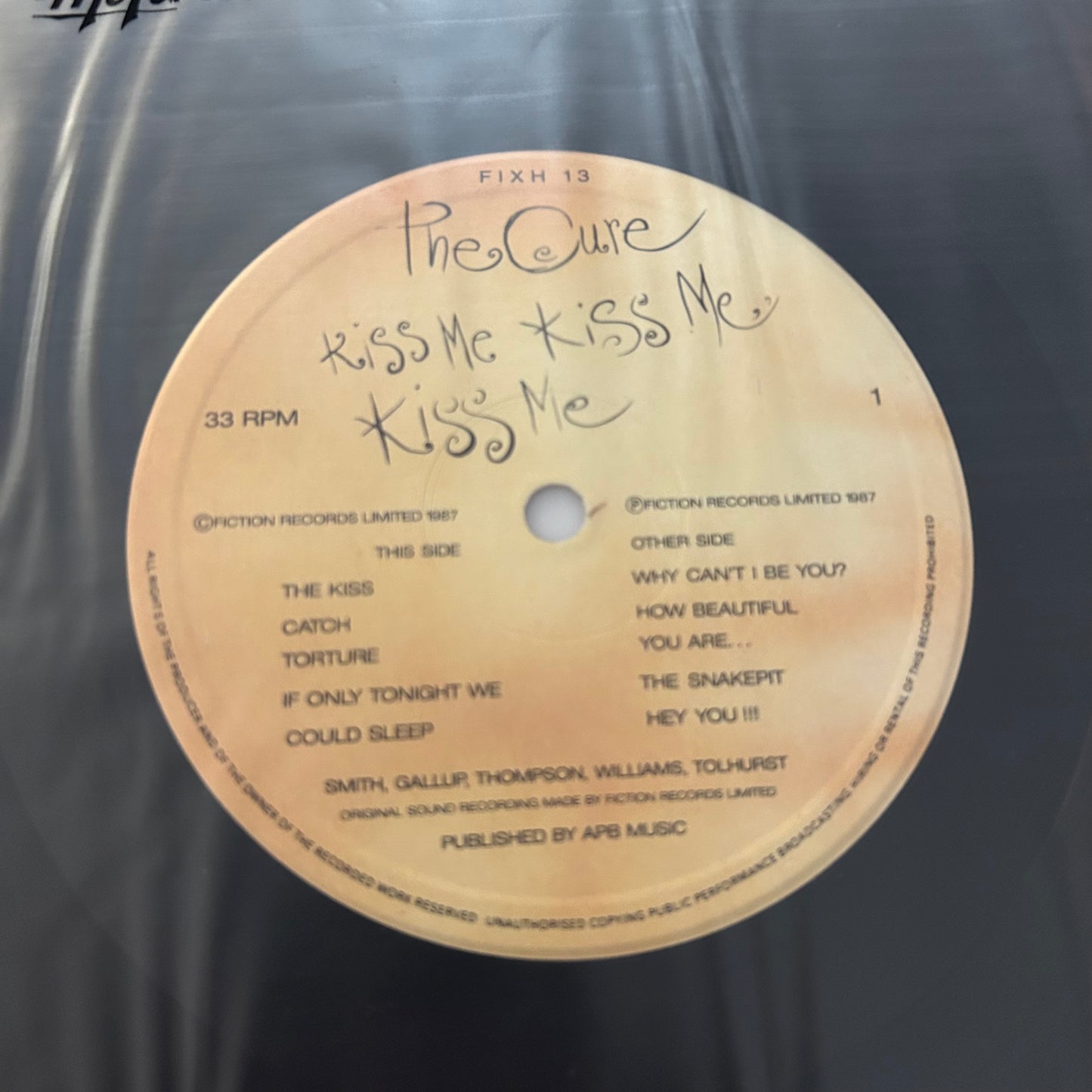 CURE = KISS ME KISS ME KISS ME (2LP+12 IN.) (UK 1987) (USED)
